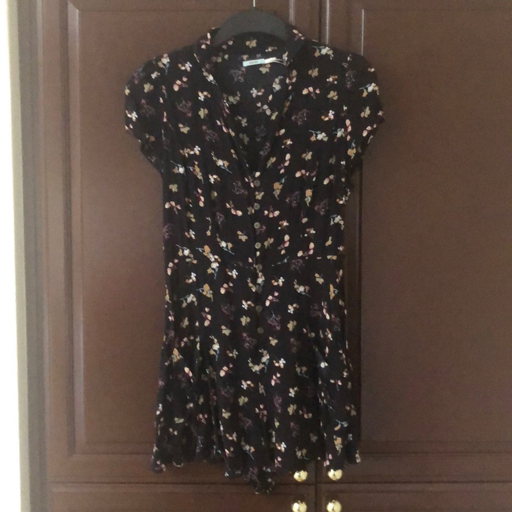 Adorable floral print short romper